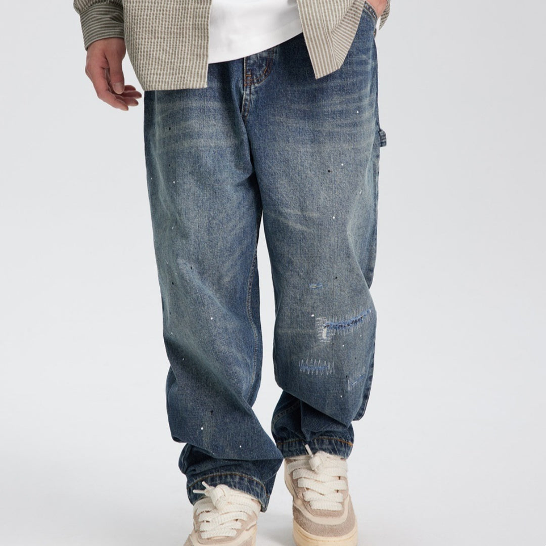 Versatile Loose Straight Jeans