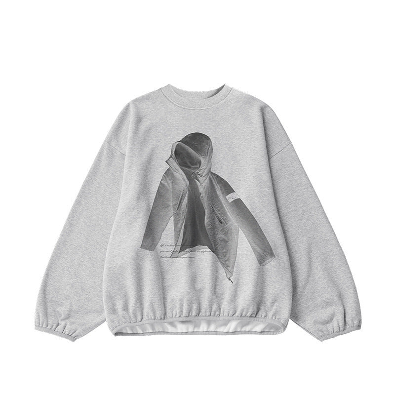 X-ray Printed Crew Neck Sweatshirt