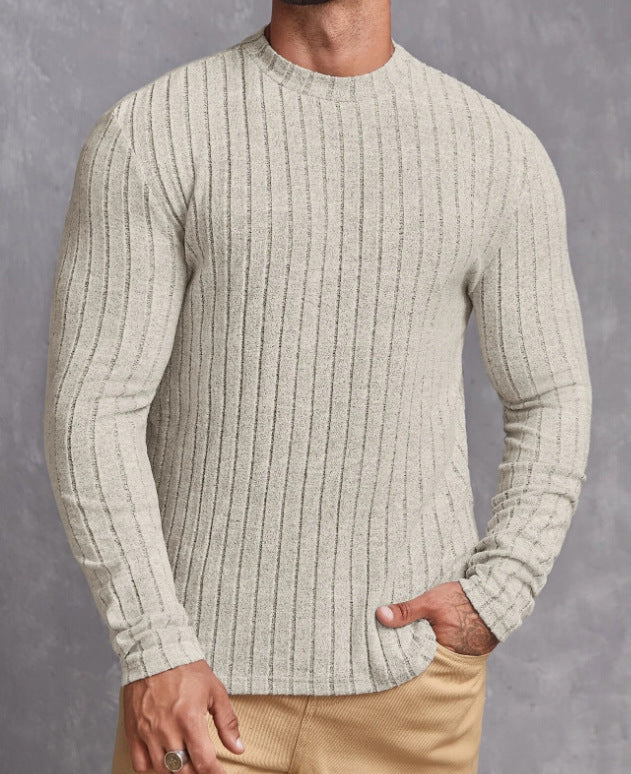 Casual  Round Neck Long-sleeved T-shirt