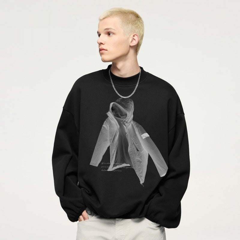 X-ray Printed Crew Neck Sweatshirt