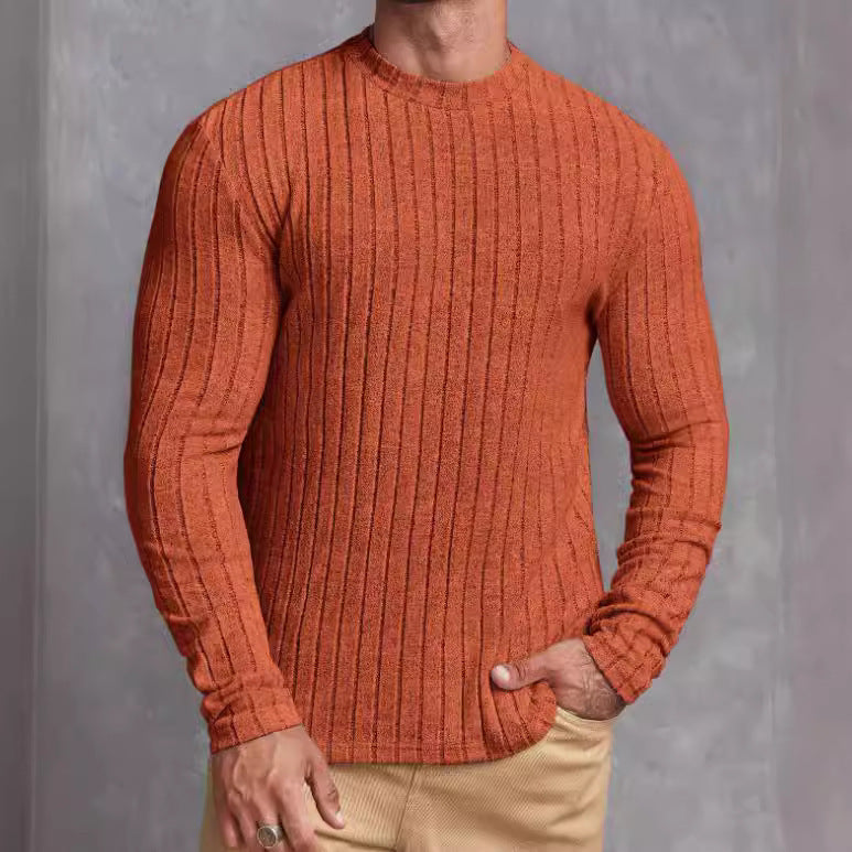 Casual  Round Neck Long-sleeved T-shirt